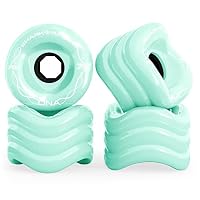 Shark Wheel Rodas de cruzeiro Longboard 78a de 72 mm, fórmula DNA